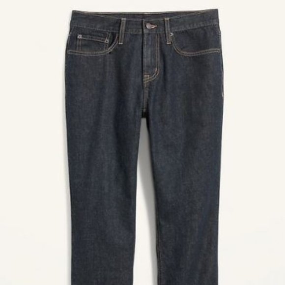 NWT Old Navy Built-In Tough, 38x34, Athletic Taper, Dark Wash, #1 of 2 pairs - Picture 4 of 8